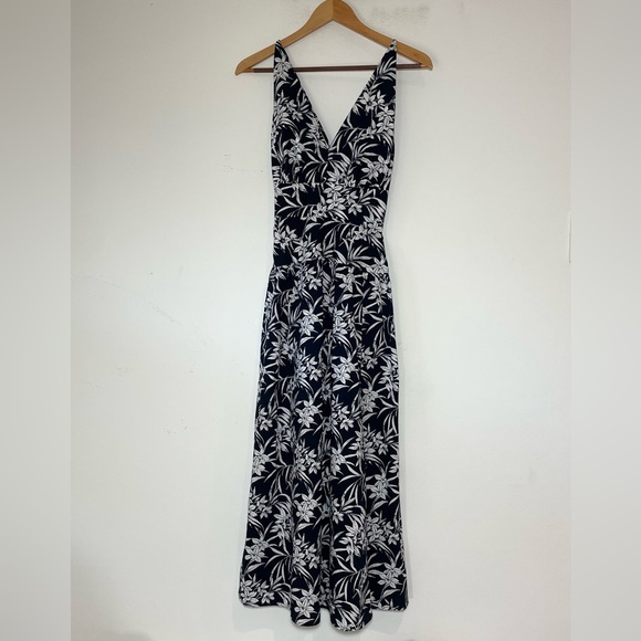 NWT Madewell Smocked Halter Midi Dress in Poplin - deep indigo - size 6 - Picture 11 of 12